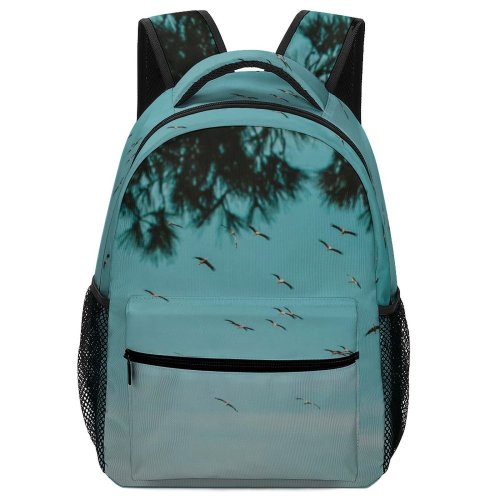 yanfind Children's Backpack Flock Birds  Istanbul Türkiye Mert Kahveci Inspiration Minimal Seagulls Sky Stock Preschool Nursery Travel Bag