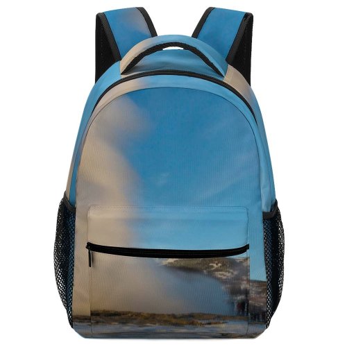 yanfind Children's Backpack Eruption Iceland Pictures Outdoors Snæfellsnes Pier Dock Volcano Port Waterfront Preschool Nursery Travel Bag