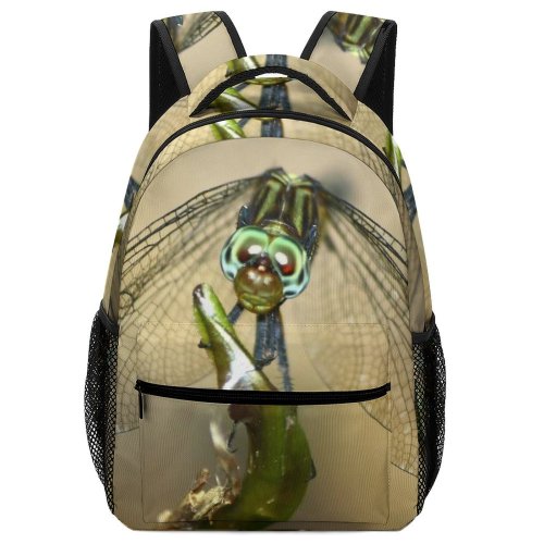 yanfind Children's Backpack Eyes Insect Fly Composate Dragonflies Damseflies Net Winged Insects Macro Preschool Nursery Travel Bag