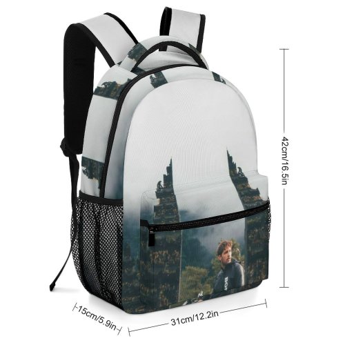 yanfind Children's Backpack Bali Bike Motor Beautiful City Tourism Gate Handara Landscape Attraction Daylight Destination Preschool Nursery Travel Bag
