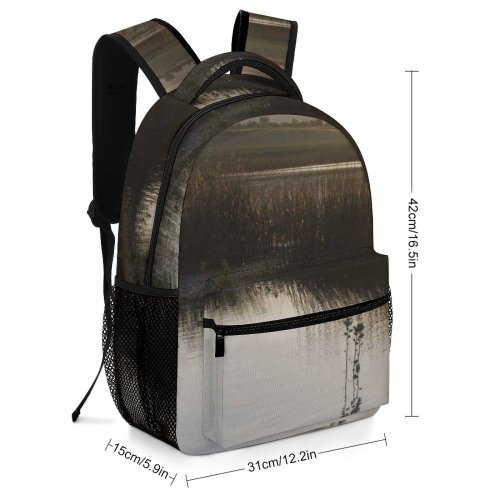 yanfind Children's Backpack Farm Ripple Clouds Sunset Grass Landscape Daylight Travel Sunrise Outdoors Scenic Preschool Nursery Travel Bag