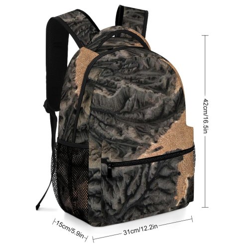 yanfind Children's Backpack Facebook Sand Dry Footage Desktop Desert Formation Landscape Travel Geological Outdoor Abstract Preschool Nursery Travel Bag