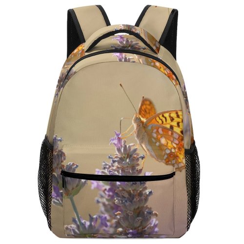 yanfind Children's Backpack Butterfly Plant Insect Invertebrate Bee Honey  Flower Monarch Papillon Public Domain Preschool Nursery Travel Bag