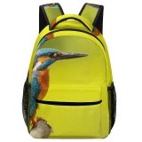 yanfind Children's Backpack Birds Taiwan Bee Eater Kaohsiung Colorful Kingfisher Perch Wing Feather Claw Avian Preschool Nursery Travel Bag