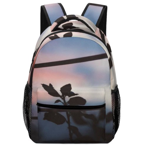 yanfind Children's Backpack  Focus Silhouette Plant Dark Field Leaves Depth Preschool Nursery Travel Bag