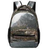 yanfind Children's Backpack Bay Coast Landscape Campania Daylight Destination Travel Beach Capri Watercrafts Boat Transportation Preschool Nursery Travel Bag