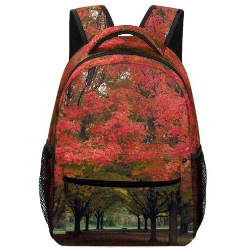 yanfind Children's Backpack Leaf Plant Creative Michigan Pictures Outdoors Tree Vegetation Leaves Soothing Calm Preschool Nursery Travel Bag