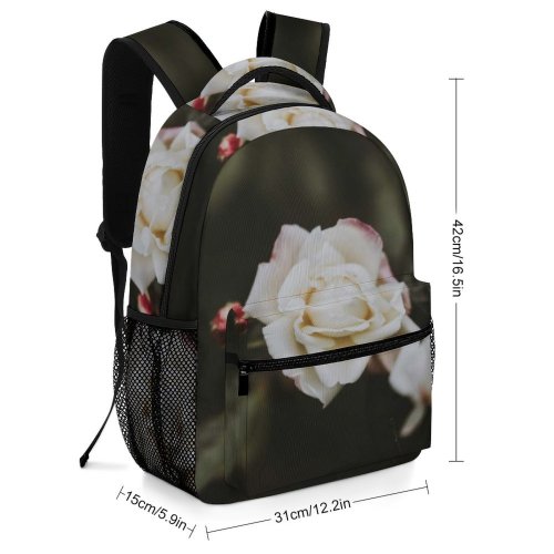 yanfind Children's Backpack Flower Rose  Flora Plant Floral Ant Insect Invertebrate Grey Bokeh Garden Preschool Nursery Travel Bag
