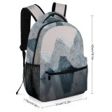 yanfind Children's Backpack Mystic Iceberg Antartica Pictures Winter Cloud Outdoors Grey Snow Preschool Nursery Travel Bag