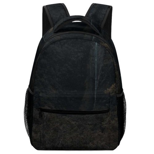 yanfind Children's Backpack Dark Forest Lights Roadway Scenery Sunset Grass Landscape Waterfalls Mountains Evening Asphalt Preschool Nursery Travel Bag