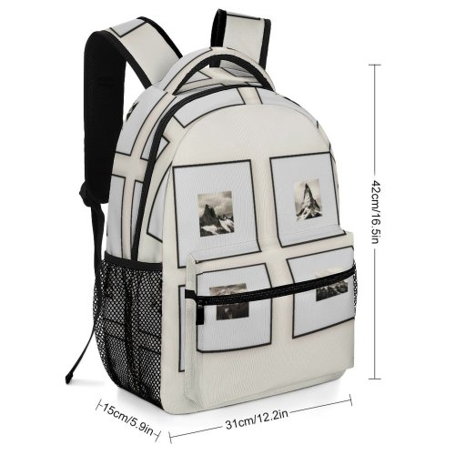 yanfind Children's Backpack Exhibit Design Paintings Artistic Rocky Mountains Room Picture Wall Retro Art Preschool Nursery Travel Bag
