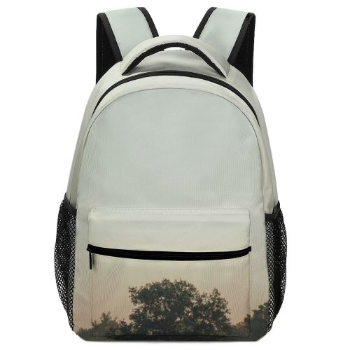 yanfind Children's Backpack Fog Grey Bradenton United States Landscape Field Foggy Misty Mist Tree Preschool Nursery Travel Bag