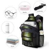 yanfind Children's Backpack Dark Exploration Astrology Science Drum Landscape Evening Energy Space Galaxy Peaceful Petroleum Preschool Nursery Travel Bag
