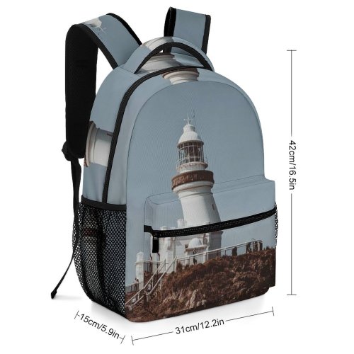 yanfind Children's Backpack Australia Adventure Bay Byron Navigation Lighthouse Cape Architecture Preschool Nursery Travel Bag
