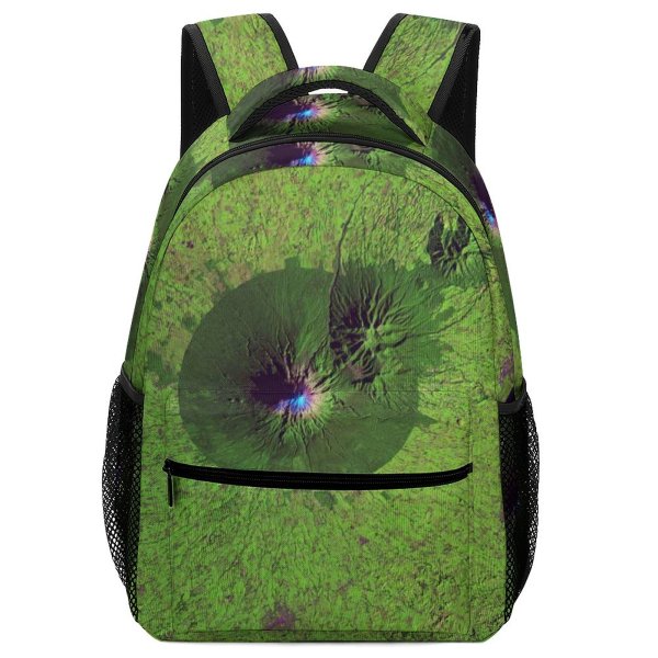 yanfind Children's Backpack National Plant Creative  Pictures Sea Above Outdoors Egmont Geography Vegetation Preschool Nursery Travel Bag