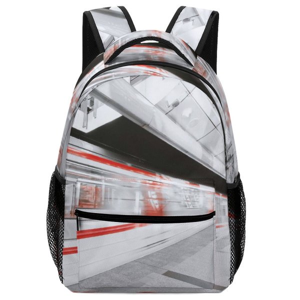 yanfind Children's Backpack  Rail  Time Lapse Fast Travel Public Subway Departure Urban Train Preschool Nursery Travel Bag