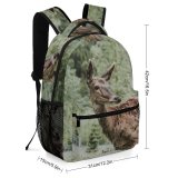 yanfind Children's Backpack  Specie  Deer Terrain Meadow Tree Herbivore Silent Wild Grassy Outdoors Preschool Nursery Travel Bag