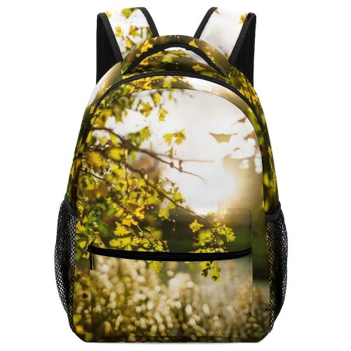 yanfind Children's Backpack England Landscape Sunlight Plant Pictures Tree Light Warmth Sunshine Dream Preschool Nursery Travel Bag