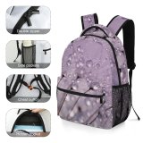 yanfind Children's Backpack Freshness Floral Photo Seeds Beautiful Plant Delicate Flowers Season Drop Macro Preschool Nursery Travel Bag