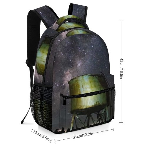 yanfind Children's Backpack Dark Exploration Astrology Science Drum Landscape Evening Energy Space Galaxy Peaceful Petroleum Preschool Nursery Travel Bag
