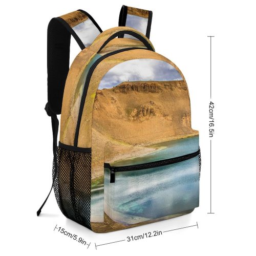 yanfind Children's Backpack Crater Free Pictures Volcano Outdoors  Images Iceland Preschool Nursery Travel Bag