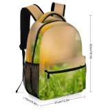 yanfind Children's Backpack  Freshness Forest Little Desktop Grass Light Macro  Growth Mycena Toadstool Preschool Nursery Travel Bag