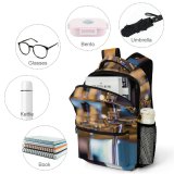 yanfind Children's Backpack  Tap Distillery Metal Shiny Brewery Pub Lager Beer Restaurant  Machine Preschool Nursery Travel Bag