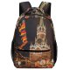 yanfind Children's Backpack Festive Landmark Festival Park Carousel Winter Journey City Street Tourism Decor Preschool Nursery Travel Bag
