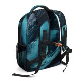 yanfind Children's Backpack Dark Split Surf Underwater Storm Beach Surfing Action Epic Slab Preschool Nursery Travel Bag
