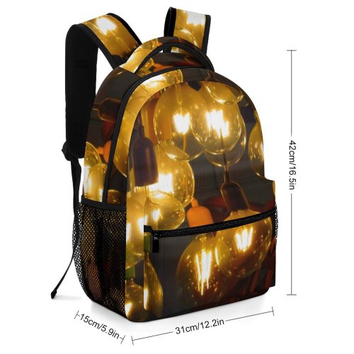 yanfind Children's Backpack Glass Dark Shining Illuminated Lights Night Luminescence Bulbs Preschool Nursery Travel Bag