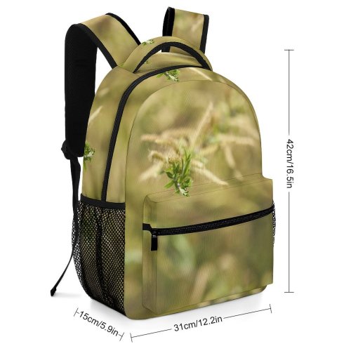 yanfind Children's Backpack Grass Plant Tree Vegetation Lawn Insect Invertebrate Conifer Jar Potted Pottery Vase Preschool Nursery Travel Bag