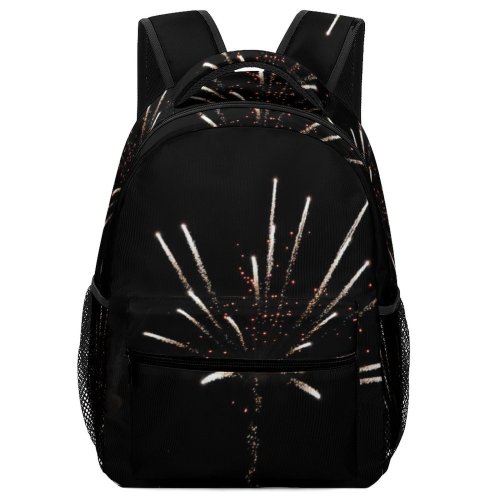yanfind Children's Backpack Fireworks Celebrate Sky Round Darkness Night Diwali Midnight Event Year's Eve Fte Preschool Nursery Travel Bag