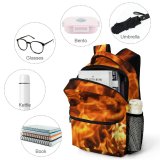 yanfind Children's Backpack Flames Fire Flame Burn Heat Bonfire Preschool Nursery Travel Bag