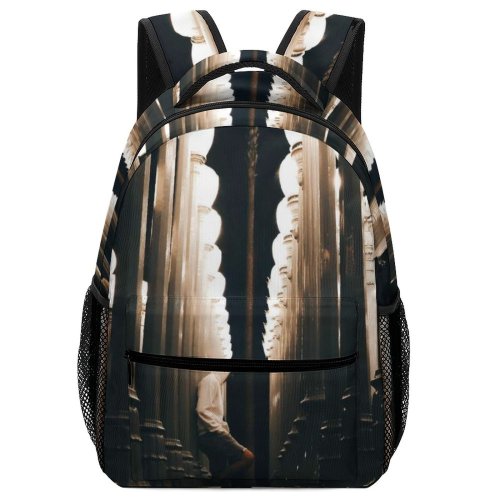 yanfind Children's Backpack Art Los Lamps Angeles Street LACMA Lights Preschool Nursery Travel Bag