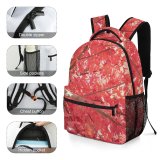 yanfind Children's Backpack Leaf Plant Mindful Pictures Tree Vibrant Leaves Birds Maple Peaceful Preschool Nursery Travel Bag