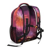 yanfind Children's Backpack Festival Evening Year Colorful Year's Explosion Lights Eve Night Display Fireworks Preschool Nursery Travel Bag