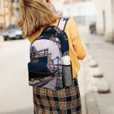 yanfind Children's Backpack Harbour  System Watercraft Cargo Containers Port Shipment Ship Daytime Seaport Sea Preschool Nursery Travel Bag