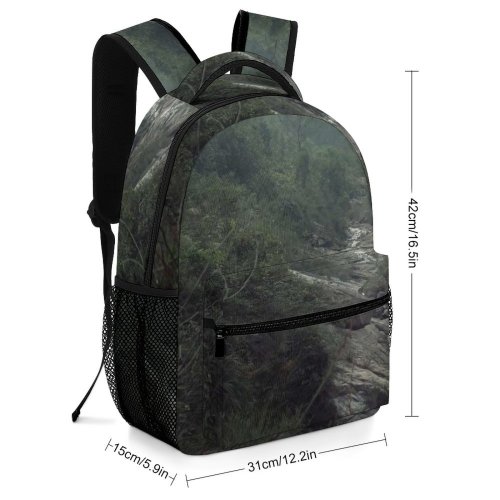 yanfind Children's Backpack Landscape Countryside Plant Wilderness  Canyon Valley Pictures Outdoors Grey Tree Preschool Nursery Travel Bag