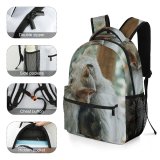 yanfind Children's Backpack  Focus Family Primate Depth Field Shallow  Wildlife Stone Fur Outdoor Preschool Nursery Travel Bag