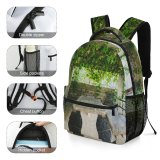 yanfind Children's Backpack Flagstone Arbour Garden Outdoors Patio Porch Pergola Creative Commons Preschool Nursery Travel Bag