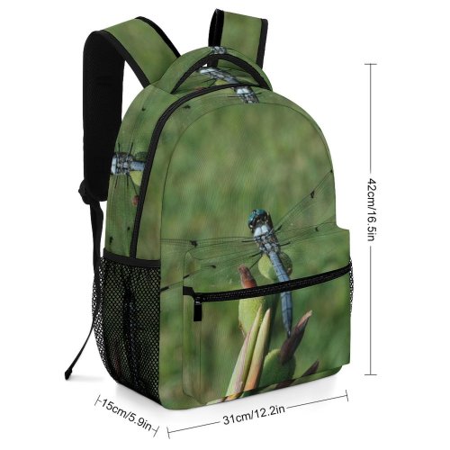 yanfind Children's Backpack Instect Insect Dragonflies Damseflies Net Winged Insects Damselfly Invertebrate Grass Family Preschool Nursery Travel Bag