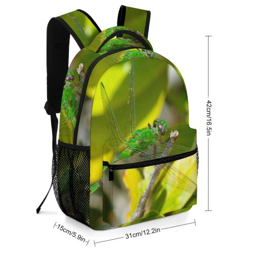 yanfind Children's Backpack Insects Insect Dragonflies Damseflies Macro Organism Invertebrate Plant Leaf Preschool Nursery Travel Bag