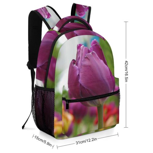 yanfind Children's Backpack Flower Plant Tulip  Rose Il Usa Chicago Garden Windy City Downtown Preschool Nursery Travel Bag