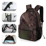 yanfind Children's Backpack Fur Tree Grass Wild Outdoors Moose Side Wood Wildlife Stag Buck Antler Preschool Nursery Travel Bag