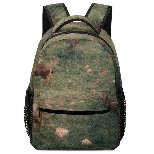 yanfind Children's Backpack Field Grassland Outdoors Antelope Wildlife Countryside Farm Grazing Meadow Pasture Ranch Rural Preschool Nursery Travel Bag