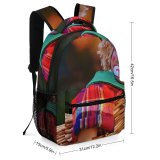 yanfind Children's Backpack  Child Clown Sad Toy Kids Colorful Expression Facial Wear Portrait Boy Preschool Nursery Travel Bag