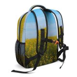 yanfind Children's Backpack Field Sky Rural Canola Outdoors Farm Wallpapers Grassland Images Landscape Preschool Nursery Travel Bag