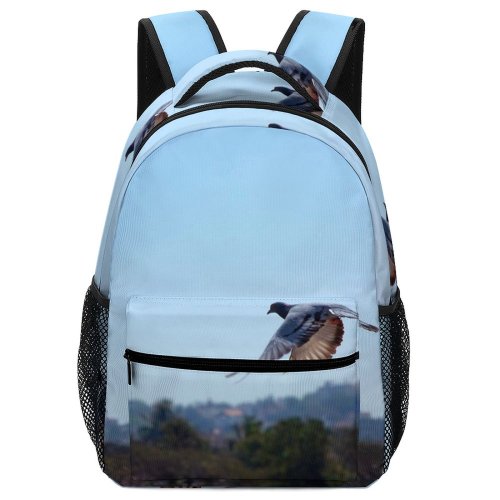 yanfind Children's Backpack Bird Birds Pigeon Flight Motion Flying Pigeons Fly Sky Winged Blurs Preschool Nursery Travel Bag