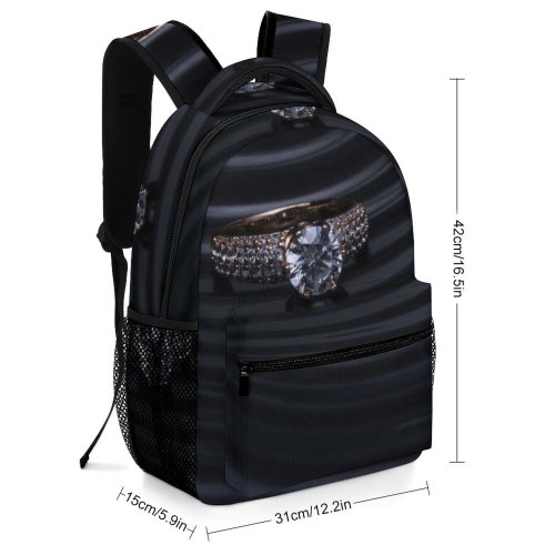yanfind Children's Backpack Focus Dark Design Engagement Precious Still Jewellery Expensive Wedding Band Jewelry Preschool Nursery Travel Bag