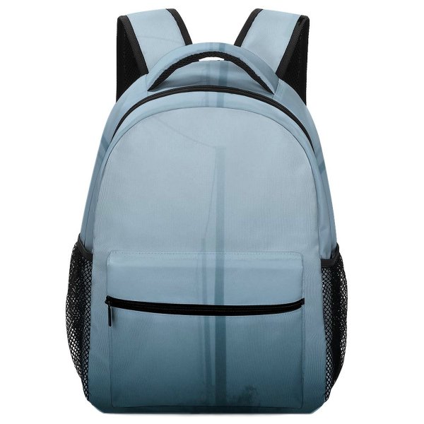 yanfind Children's Backpack Fog Mist Outdoors Croatia Grey Smog Night Dark Field Path Tree Car Preschool Nursery Travel Bag